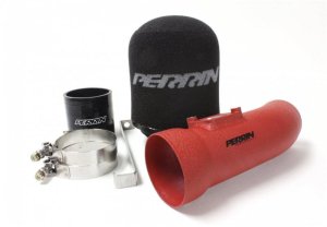 Subaru Forester Performance Air Intake - Perrin Performance - Short RAM - Red - `04-`08